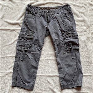 ROCK REVIVAL GRAY CAPRIS